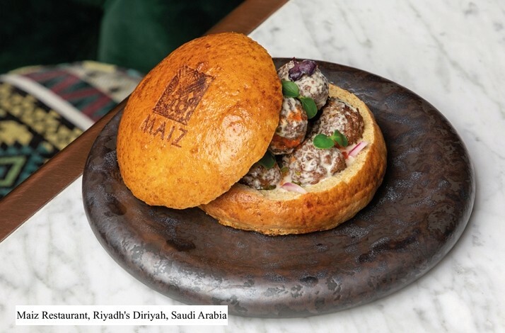 A special dish at Maiz Restaurant, Riyadh's Diriyah, Saudi Arabia
