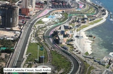 The Jeddah Corniche Circuit is a motor racing street circuit built in the Red Sea port city of Jeddah, in Saudi Arabia.