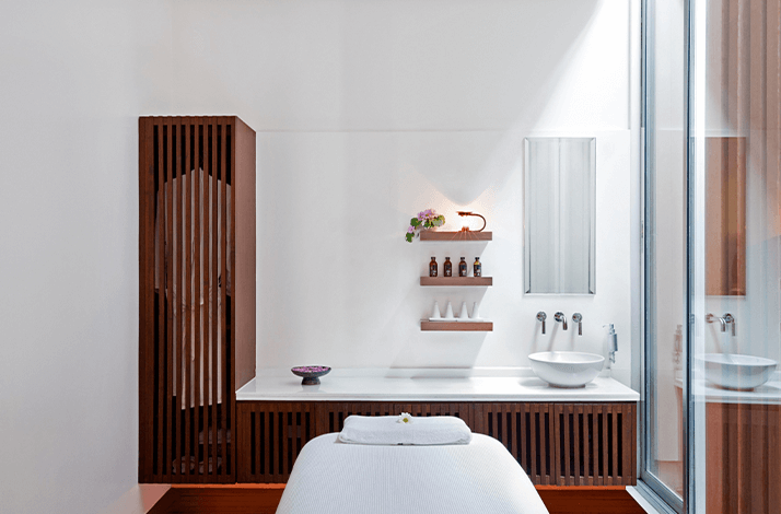 The interior of the COMO Shambhala Metropolitan Bangkok