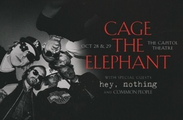 Promotional banner for Cage The Elephant.