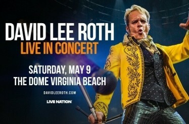 Promotional banner for David Lee Roth Live In Concert