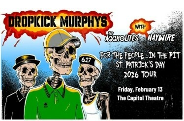 Promotional banner for DROPKICK MURPHYS.