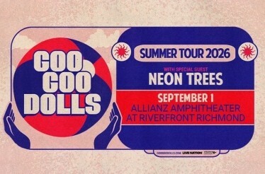 Promotional banner for Goo Goo Dolls - Summer Tour 2026