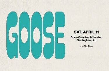 Promotional banner for Goose band.