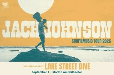 Promotional banner for Jack Johnson.