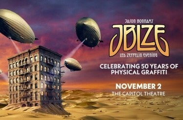 Promotional banner for Jason Bonham's Led Zeppelin Evening.