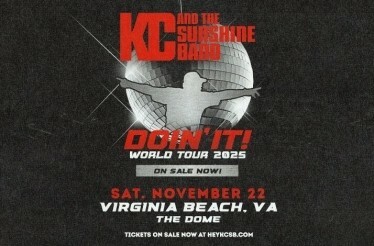 Promotional banner for KC & The Sunshine Band DOIN' IT! World Tour 2025 .