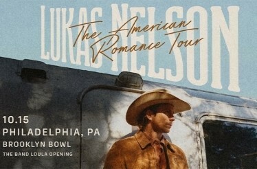 Promotional banner for Lukas Nelson The American Romance Tour.