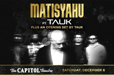 Promotional banner for music artist Matisyahu.