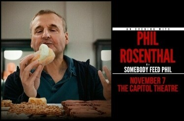 Promotional banner for comedian Phil Rosenthal.