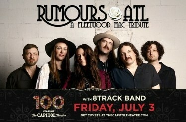 Promotional banner for Rumours ATL A Fleetwood Mac Tribute