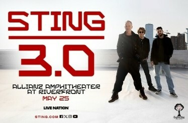 Promotional banner for STING 3.0 Tour