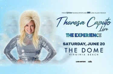 Promotional banner for Theresa Caputo Live: The Experience.
