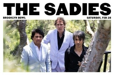 Promotional banner for music band The Sadies, displaying the band members.