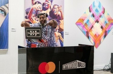 DJ playing a set at Wynwood Walls