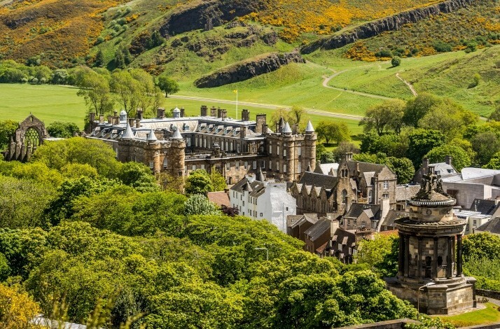 The panoramic view of the Palace of Holyroodhouse © David Ionut