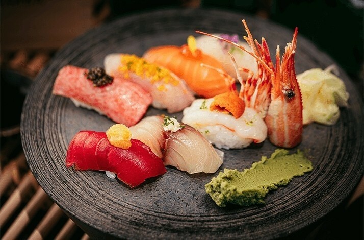 A meal at Sushibamba.