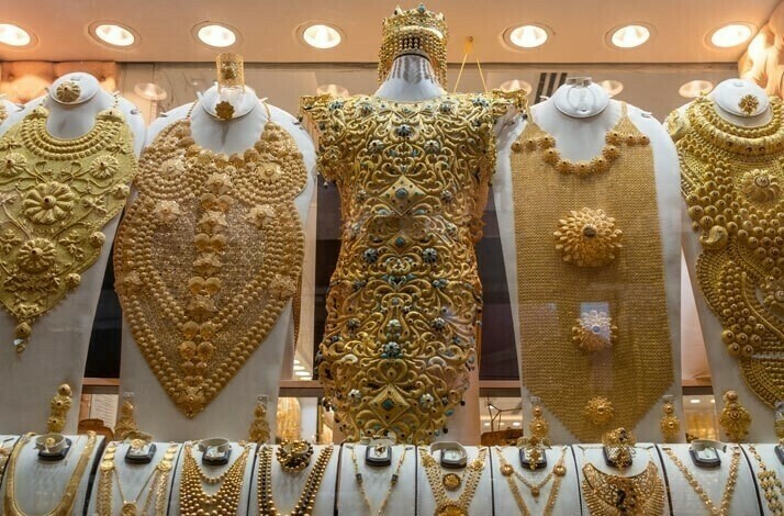 An exotic jewelry display