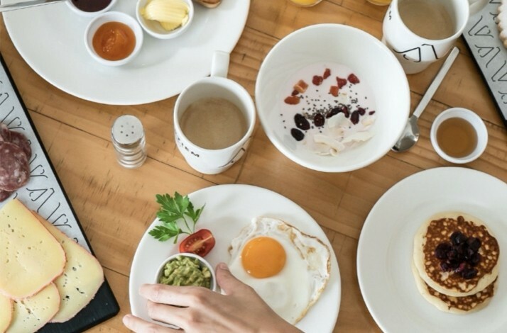 Delicious breakfast served at Hotel ARTIEM Asturias.