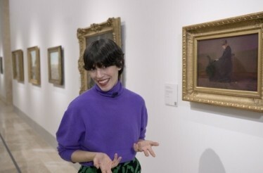 Coco Davez guiding the virtual tour at the Thyssen-Bornemisza National Museum