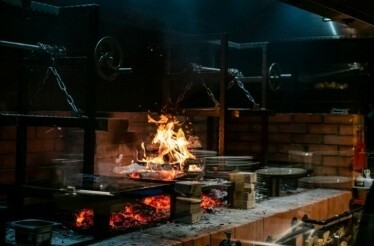 Forged steel grills used at Restaurant 11 Woodfire.