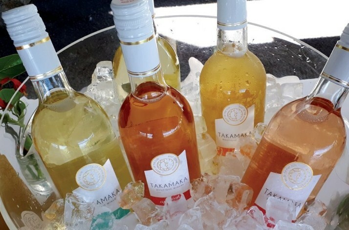 Bottles of wine from Takamaka Boutique Winery.