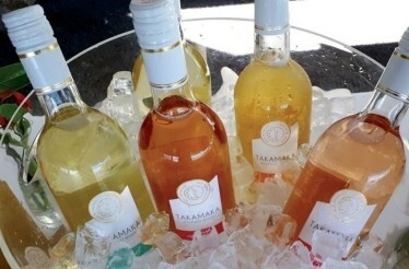 Bottles of wine from Takamaka Boutique Winery.