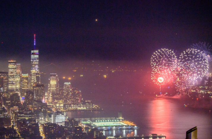 Firework views from Edge skyline.
