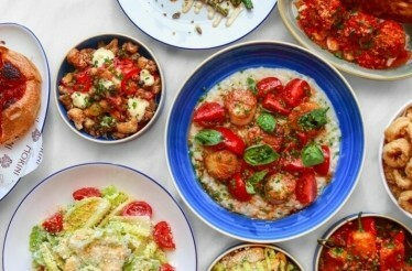 Southern Italian dishes served at Cucina MORINI.