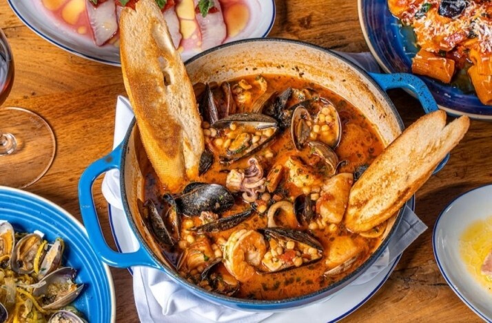 Southern Italian dishes served at Cucina MORINI.