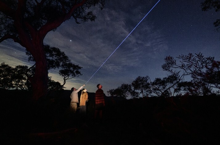 Stargazing with telescopes in the Blue Mountains, UNESCO World Heritage Site.