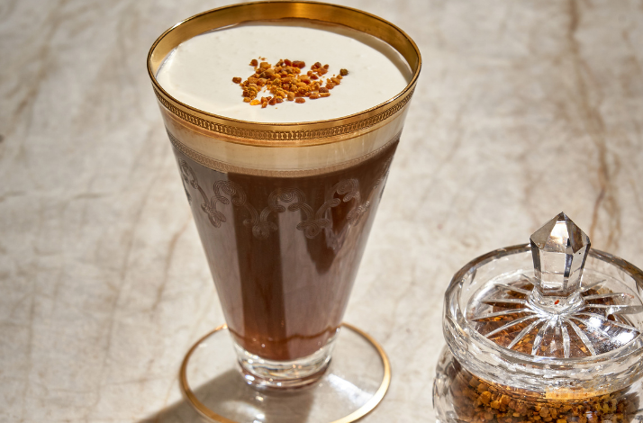 Irish coffee served at Caffe Dante