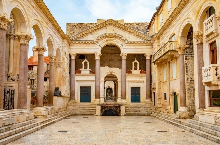 Diocletian's Palace in Split, Croatia