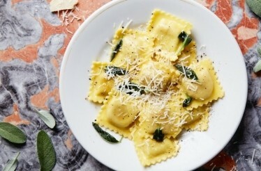 Butter sage ravioli.