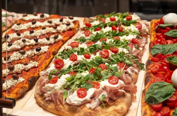 Roman-style Pizza alla Pala served at Eataly.