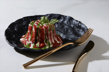 Dish served at the Michelin-starred restaurant Don Alfonso.