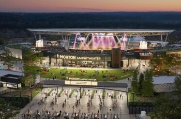 Bird's eye view of the Morton Amphitheater.