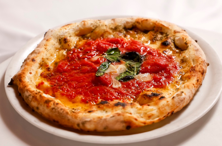 Tokyo Neapolitan pizza crafted by Chef Susumu Kakinuma at Sake No Hana in NYC