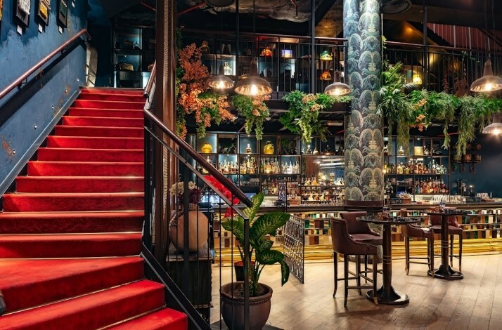 COYA restaurant interior in Abu Dhabi United Arab Emirates