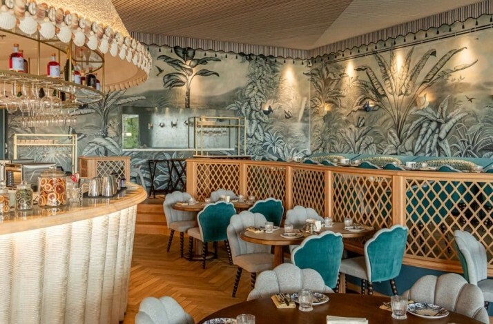 A Parisian concept interior of Cafe Laperouse Jeddah