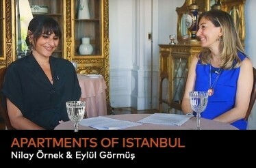 Nilay Örnek and Eylül Görmüş speaking at a table at the Audio Literature Festival