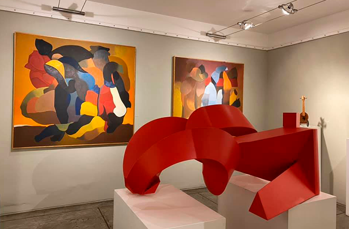 Art on display at Galería Oscar Román.