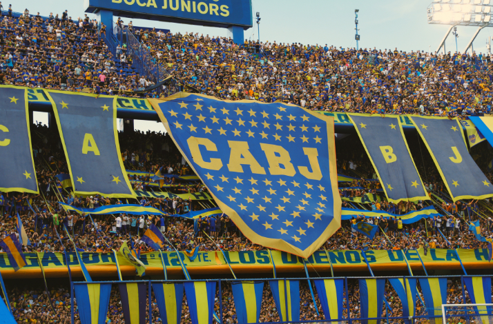 Boca Juniors fans at La Bombonera.