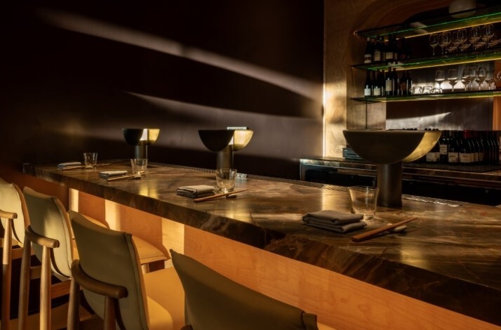 Bar area at restaurant Yeobo, Darling.