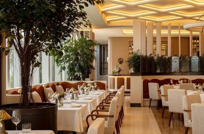 Elegant dining room of Seia Miami.