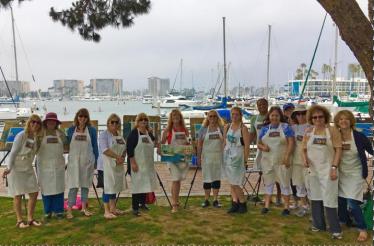 Outdoor Watercolor Class and Tour of LA: Los Angeles, California