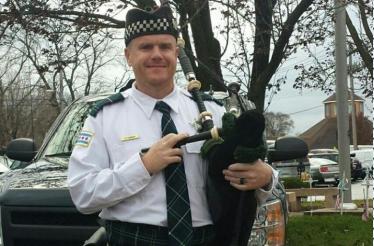 Birthday Bagpipes: Merrionette Park, Illinois
