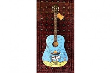 Custom Farm Aid 2019 Guitar Signed by Festival Performers