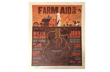 Official Farm Aid 2019 Poster Autographed by the Artists