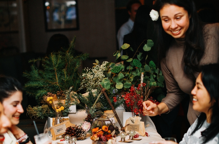 Learn the Language of Flowers in a Private Wreath Making Workshop over Flowery Drinks in SF: In San Francisco, California (1)